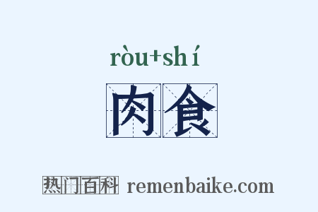肉食是什么意思的图片